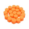 uxcell 20pcs 17mm Rubber Car Wheel Tire Tyre Nut Screw