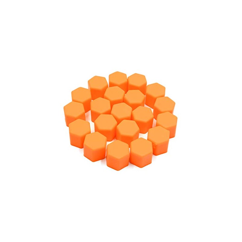uxcell 20pcs 17mm Rubber Car Wheel Tire Tyre Nut Screw
