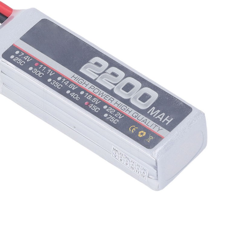 High Rate Lithium Battery Professional 11.1V 3S 2200mAh 45C RC
