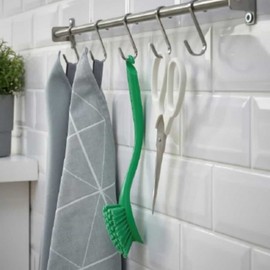 Kitchen Dishwashing Sink Scrubber Brush Green 4ea