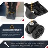 Zoofen Luggage Wheels Replacement with Brake - 2pcs Wear-Resistant Suitcase