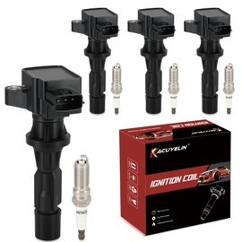 UF540 Ignition Coil Pack and Iridium Spark Plugs Set of 4 Compatible with Mazda 3 6 3 Sport CX-7 MX-5 MX-5 Miata 2006-2015 2.0L 2.3L 2.5L L4 Replaces#L3G218100, L3G218100A