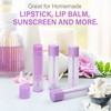 LotFancy Lip Balm Tubes Empty, 60PCS 5.5ml (3/16 Oz), Clear
