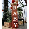 Baby Shower Decorations Boxes with 27 letters - 4 Wood