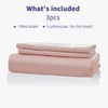 LILYPEACH Pink Twin Fitted Sheet Only with 2 Pillowcases, 100%