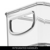 iDesign Stackable Clear Plastic Storage Bins – Narrow Organizer for