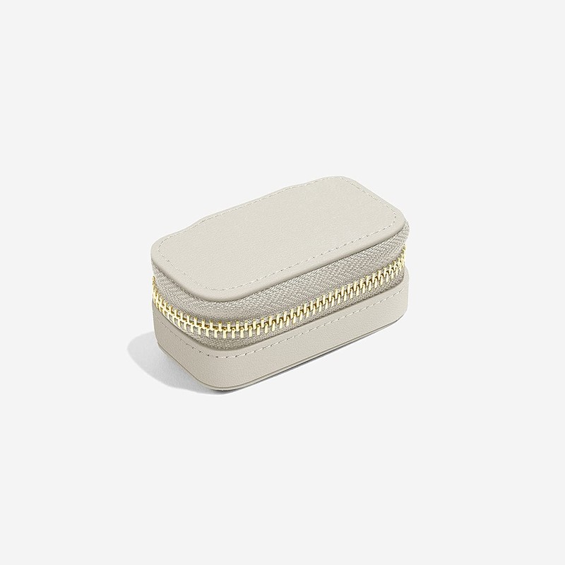 Stackers Oatmeal Petite Zipped Jewellery Box