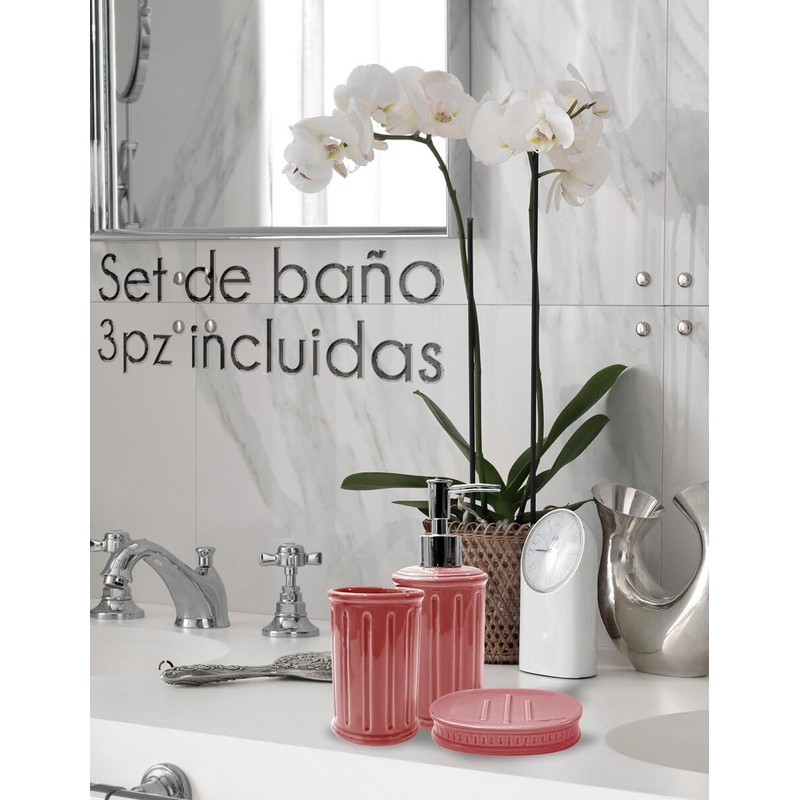 RED VELVET Set de Baño Simply Home de 3 Piezas