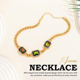 Jovono Rhinestone Choker Necklace Gold Diamond Row Necklaces Sparkly Crystal Neck Chain Party Accessories for Women