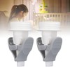 2Pcs Breastmilk Storage Bag Adapter Portable Convenient Use Wide Mouth