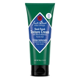 Jack Black - Sleek Finish Texture Cream, 3.4 fl oz - Anti-Frizz, Flexible Hold, Lightweight Cream, Natural Oils, Botanical Extracts, Amino Acids, Fragrance-Free, Non-Greasy Formula