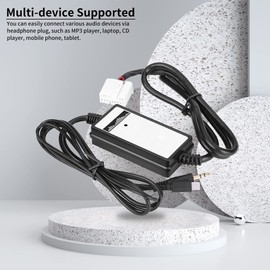 Keenso - Adaptador de Interfaz estéreo de 3.5 mm para Accord 02-11, Cargador Digital de CD, Compatible con y Otros aparatos eléctricos