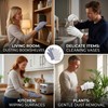 suction 4 Pairs Dusting Gloves, Set with Grey and White