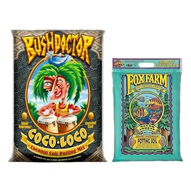 FoxFarm Bush Doctor Coco Loco, 2cu ft, and Ocean Forest Potting Soil, 12qts (Pack of 2) - for Garden Plants and Flowers