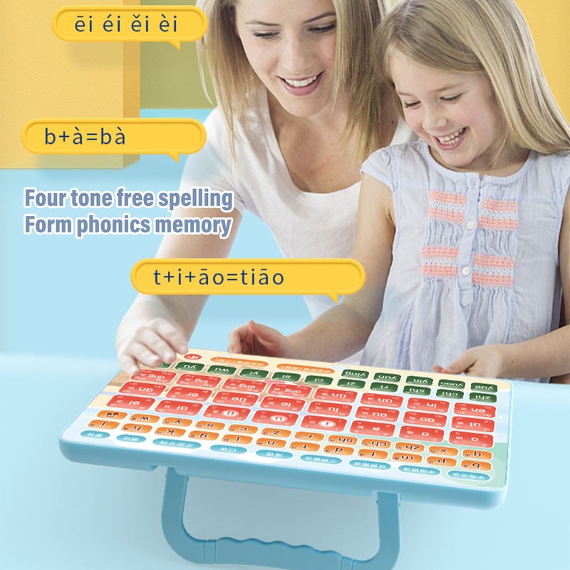 Kid Chinese Pinyin Learning Tablet Toddlers Pinyin Speaking Learning Pad