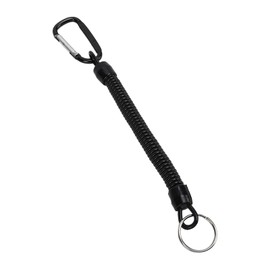 Cordón de Pesca, Cuerda Elástica de Resorte Retráctil, Herramienta de Equipo de Seguridad, Llavero Antipérdida, Cordón de Pesca (Negro)