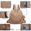 OLIVIA WONG Waterproof Theft Backpack for Women (13L), Convertible Backpack