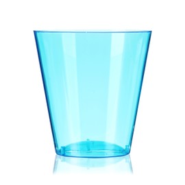 True Colored Plastic, Blue Party Disposable Cups, Shot Glasses 2oz Set of 60