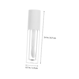 FRCOLOR 10pcs Lip Gloss Tubes Mini Lip Oil Containers Round Design for Makeup for Easy Carrying and Refillable Use