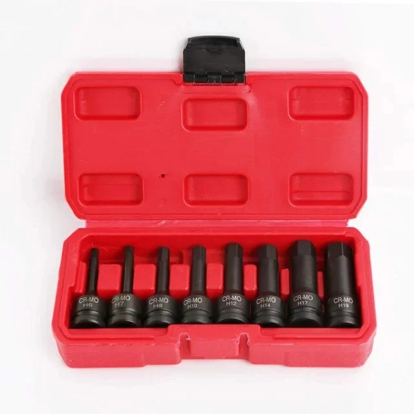 Winmax 8 Pc 1/2 In Drive SAE Impact Socket Set
