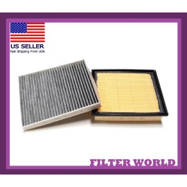 EXCEL Engine &amp; Carbon Cabin Air Filter For 2011-22 Durango &amp; Grand Cherokee US Seller
