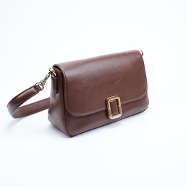 Elegant Genuine Leather Shoulder Bag for Women - Crossbody Handbag with Adjustable Strap & Magnetic Gift Box, Ideal for Daily Purse and Work & Outings - Colour: Light Brown