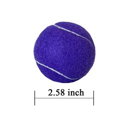 Tennis Balls, HiBallBall 15 Pack Practice Tennis Balls for Beginner, Pet Dog Playing Balls with Reusable Mesh Bag (Purple)