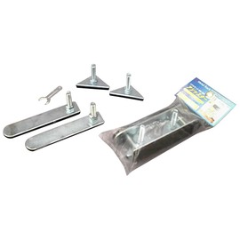 Iris Ohyama MR-4BA Rack, Metal Rack, Parts, Adjuster, 2 Front and 2 Back, Pole Diameter 1.0 inches (25 mm), Steel Rack