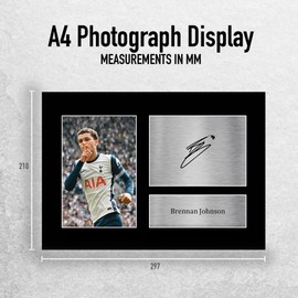 HWC Trading Brennan Johnson Tottenham Hotspur Gifts Printed Signed Autograph Picture for Football Fans and Supporters - A4
