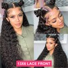 Odored Deep Wave Lace Front Wigs Human Hair 13x6 HD