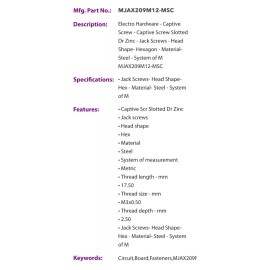 Electro Hardware 10)Electro-MJA