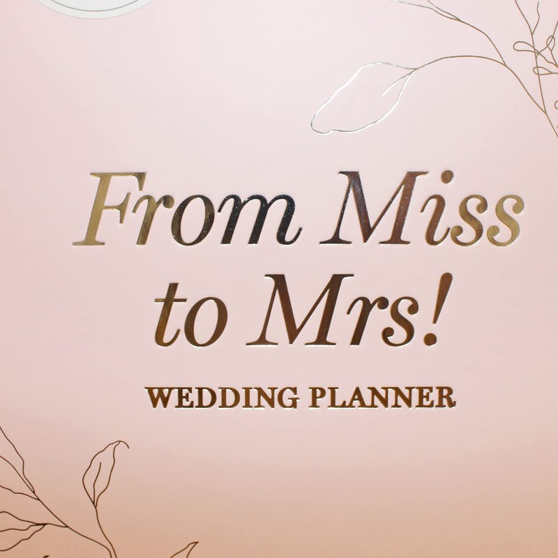 Wedding Planner Diary From Miss to Mrs! Organiser Book -