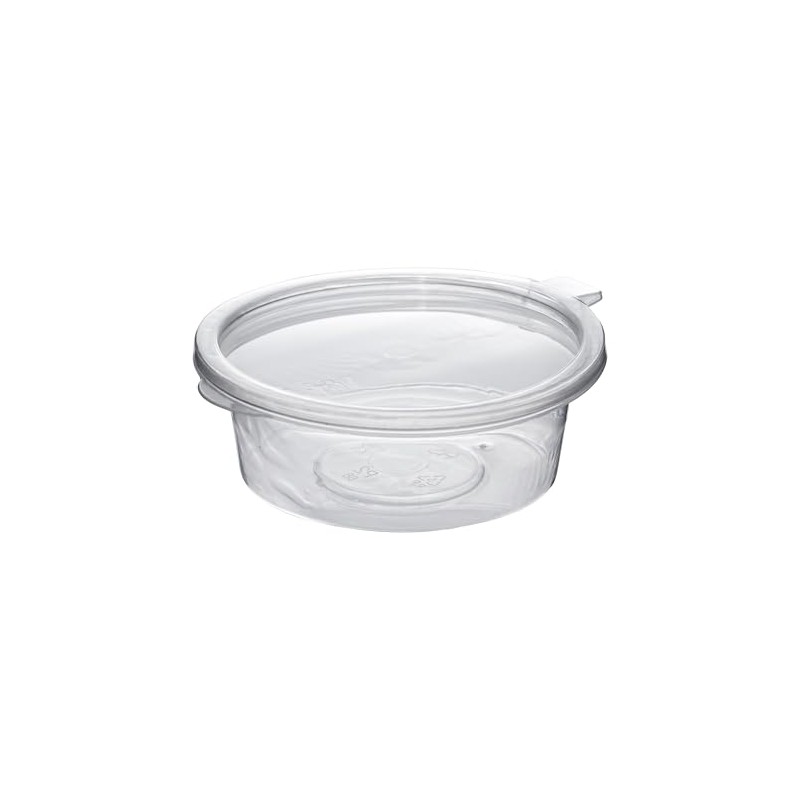 1000Pack Leak Proof Plastic Condiment Souffle Containers with Attached Lids,