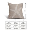 ABSOP Tan Starfish Throw Pillow Covers 20x20 Inch Set of