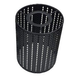 LEDSone Vintage Cage Metal Lamp Shade - Industrial Metal Cage Light DIY Ceiling Pendant Lights for Dining Room Bedroom Loft Hallway (Black)