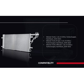 CONCEPT AUTOMOTIVE LIGHTS Replacement For Hyundai Veloster 2019 2020 2021 1.6L L4 Turbo Engine A/C Condenser with Receiver & Dryer Partslink: HY3030178 / OEM: 97606-J3290