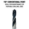 Drill America 5/16" High Speed Steel Reduced Shank Drill Bit