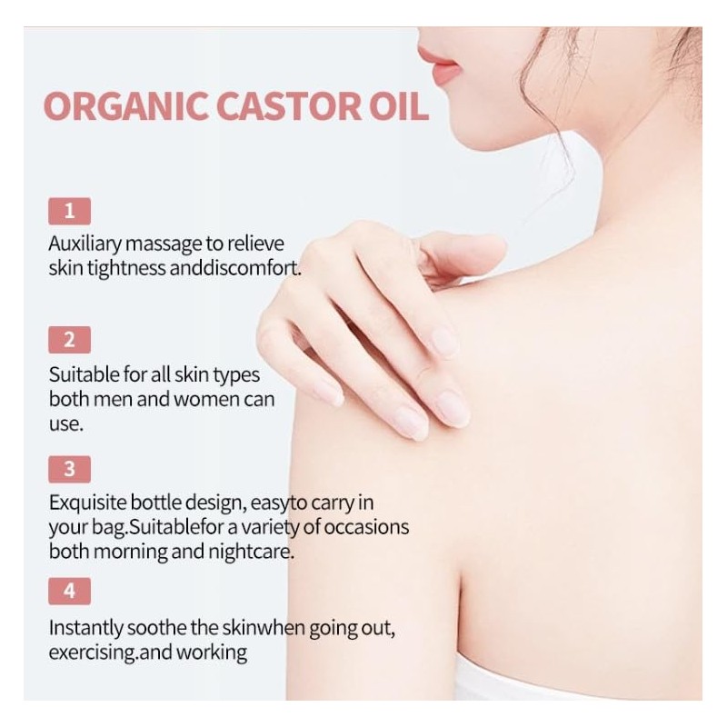 Cold Pressed Castor Oil Roll-On | 100% Pure Hexane-Free Castor