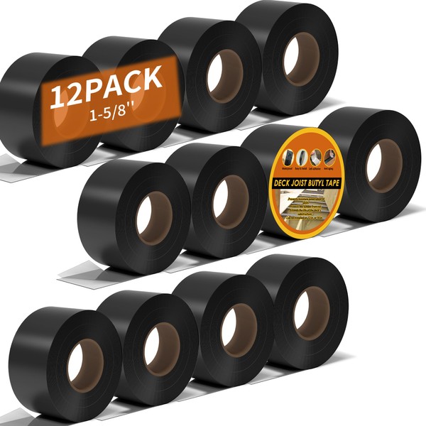 JOAPRIL 12 Pack Deck Joist Tape, 1-5/8" x 50' Deck