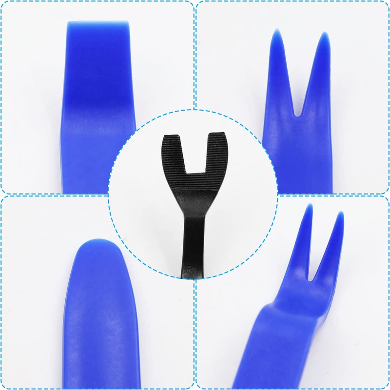 Abnaok Trim Removal Tool, 5 Pcs Plastic Pry Tools Fastener
