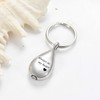 QGJNSGC Carved Tears Keepsake Ash Necklace Urn Pendant Cremation Memory