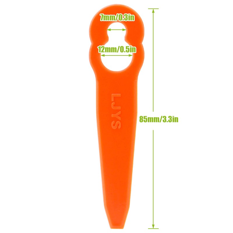 100pcs Replacement Plastic Blades Accessories for STIHL Polycut 2-2 FSA