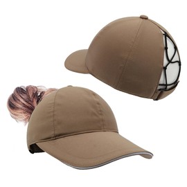 YAMEE Baseball Cap, Women's Ponytail Summer, Horsetail Hats, Women's Baseball Cap, Women's Baseball Cap, Waterproof, Sports Hat, Lightweight, Soft, Breathable, Hats for Women, Sun Protection, Quick