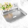Medical Tray, Flat Piercing Rectangular, Multifunctional Stainless Steel Instrument Plate