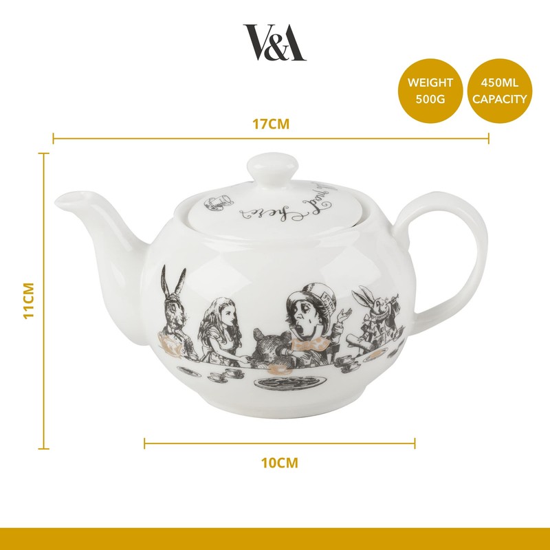 Victoria & Albert Alice in Wonderland Mini Teapot in Gift