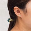 Philip Jones Light Green Stud Earrings Created with Zircondia® Crystals