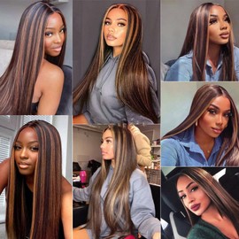 Chocolate Brown Bundles Human Hair #30 Bundles 1B/30 Straight Human Hair Bundles 24 26 28 inch 3 Bundles Ombre Human Hair Bundles Brown Straight Human Hair Bundles
