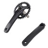 Bike Crank Arm Set Hollow Integrated Single Disc Aluminum Alloy