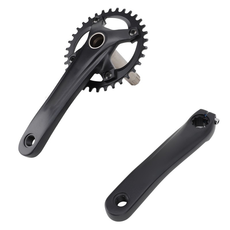 Bike Crank Arm Set Hollow Integrated Single Disc Aluminum Alloy