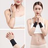 EA Spandex Compression Wrist Band Brace Protector Wrist Black/S 2ea